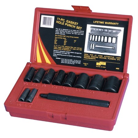 LANG TOOLS 11 Piece Gasket Hole Punch Set 950